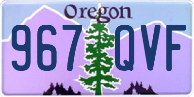 OR license plate 967QVF