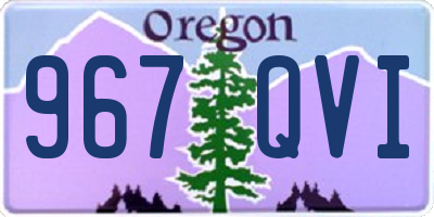 OR license plate 967QVI