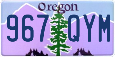 OR license plate 967QYM