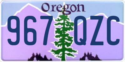 OR license plate 967QZC