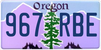 OR license plate 967RBE