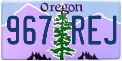 OR license plate 967REJ