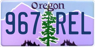 OR license plate 967REL