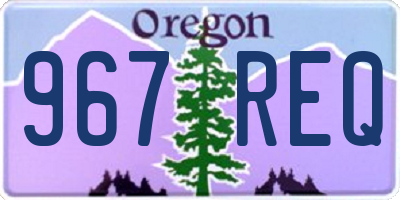 OR license plate 967REQ