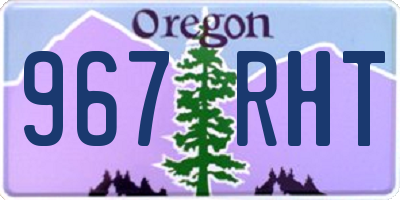 OR license plate 967RHT