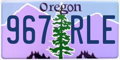 OR license plate 967RLE