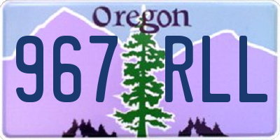 OR license plate 967RLL