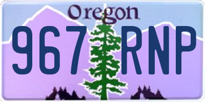 OR license plate 967RNP