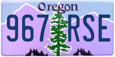 OR license plate 967RSE