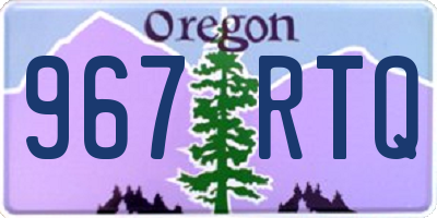 OR license plate 967RTQ