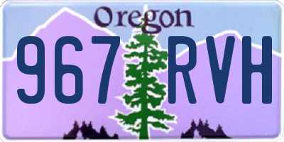 OR license plate 967RVH