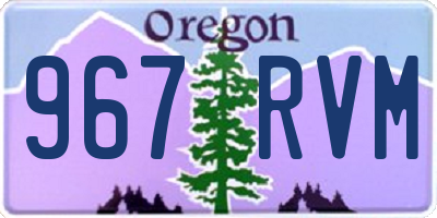 OR license plate 967RVM