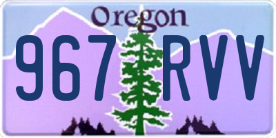 OR license plate 967RVV