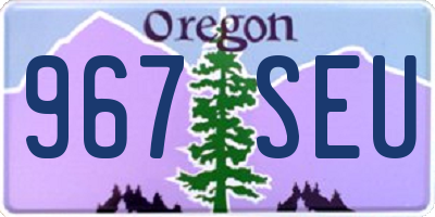 OR license plate 967SEU