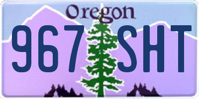 OR license plate 967SHT