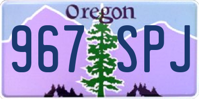 OR license plate 967SPJ