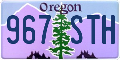 OR license plate 967STH