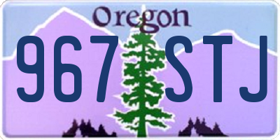OR license plate 967STJ