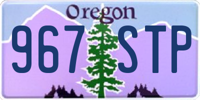 OR license plate 967STP