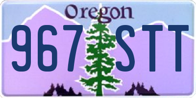 OR license plate 967STT