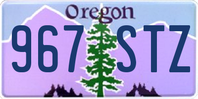 OR license plate 967STZ