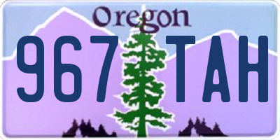 OR license plate 967TAH