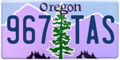 OR license plate 967TAS