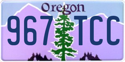 OR license plate 967TCC
