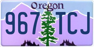 OR license plate 967TCJ
