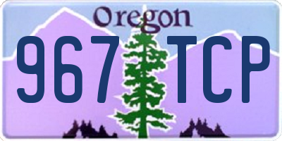 OR license plate 967TCP