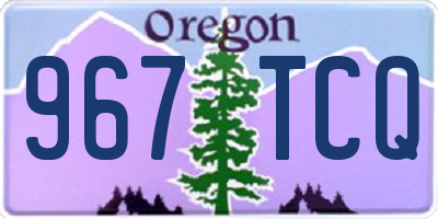 OR license plate 967TCQ