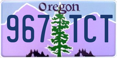 OR license plate 967TCT