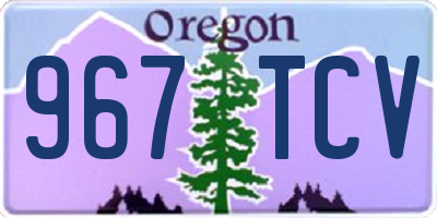 OR license plate 967TCV