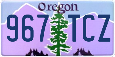OR license plate 967TCZ