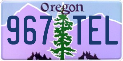 OR license plate 967TEL