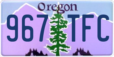 OR license plate 967TFC