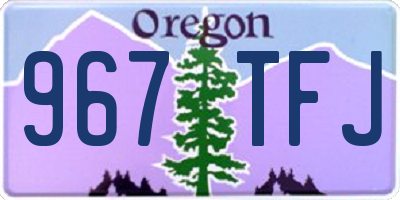 OR license plate 967TFJ