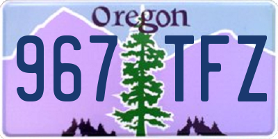 OR license plate 967TFZ