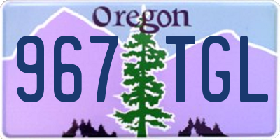 OR license plate 967TGL
