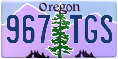 OR license plate 967TGS