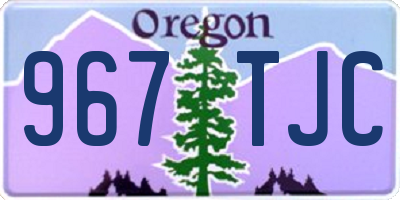 OR license plate 967TJC