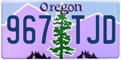 OR license plate 967TJD