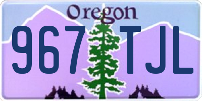 OR license plate 967TJL