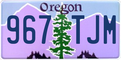 OR license plate 967TJM