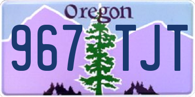 OR license plate 967TJT