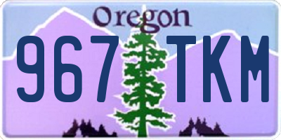 OR license plate 967TKM