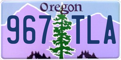 OR license plate 967TLA