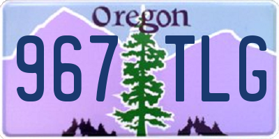 OR license plate 967TLG