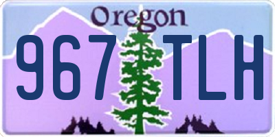 OR license plate 967TLH