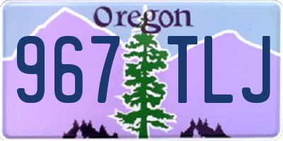 OR license plate 967TLJ